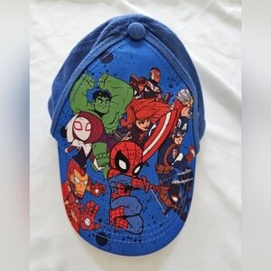Marvel Avengers Baseball Cap, Child XS Size 6 - 24 Months, Blue, Stretch Back